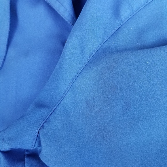 Diane Von Furstenberg DVF Cobalt Blue Blouse Sz 10 - Picture 4 of 8